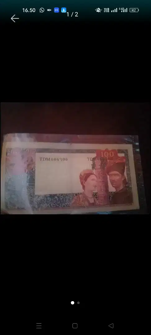 Uang sukarno 100 rupiah