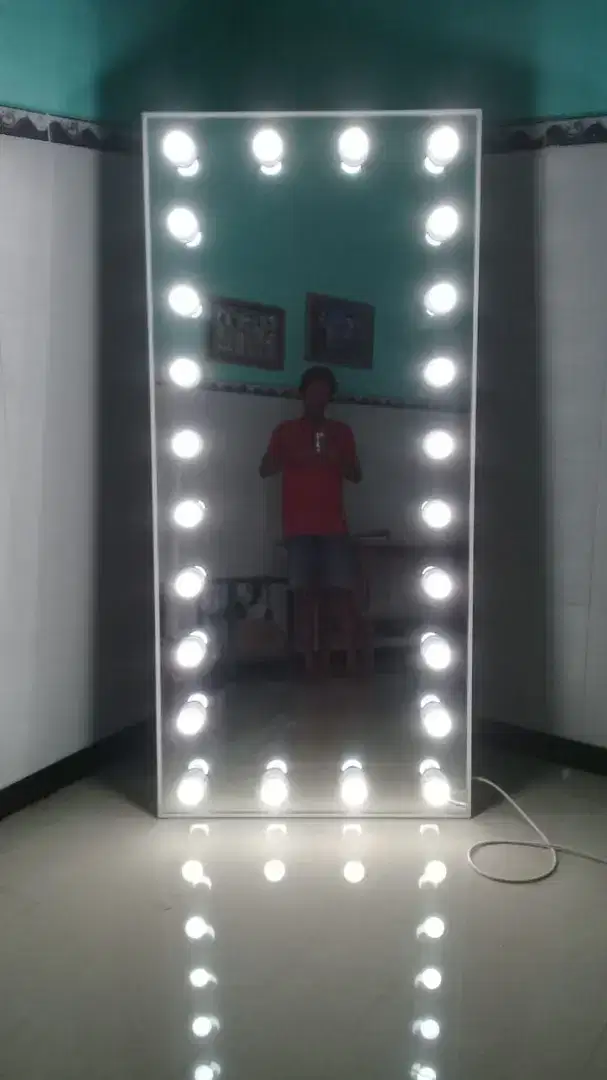 Cermin Fanty Toko + Lampu Led | 70x160cm