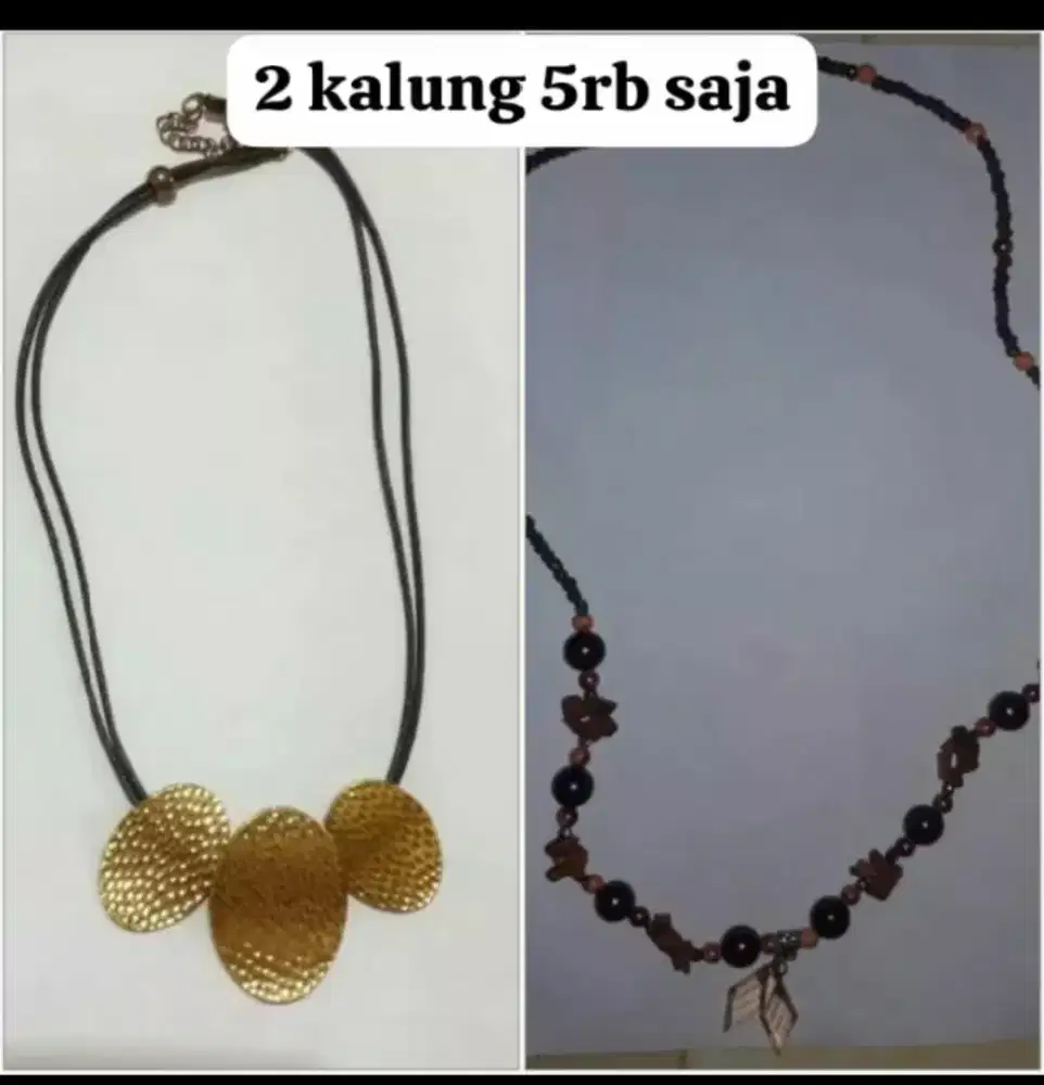 Kalung fashion dan ikat pinggang fashion serba 5rb.an