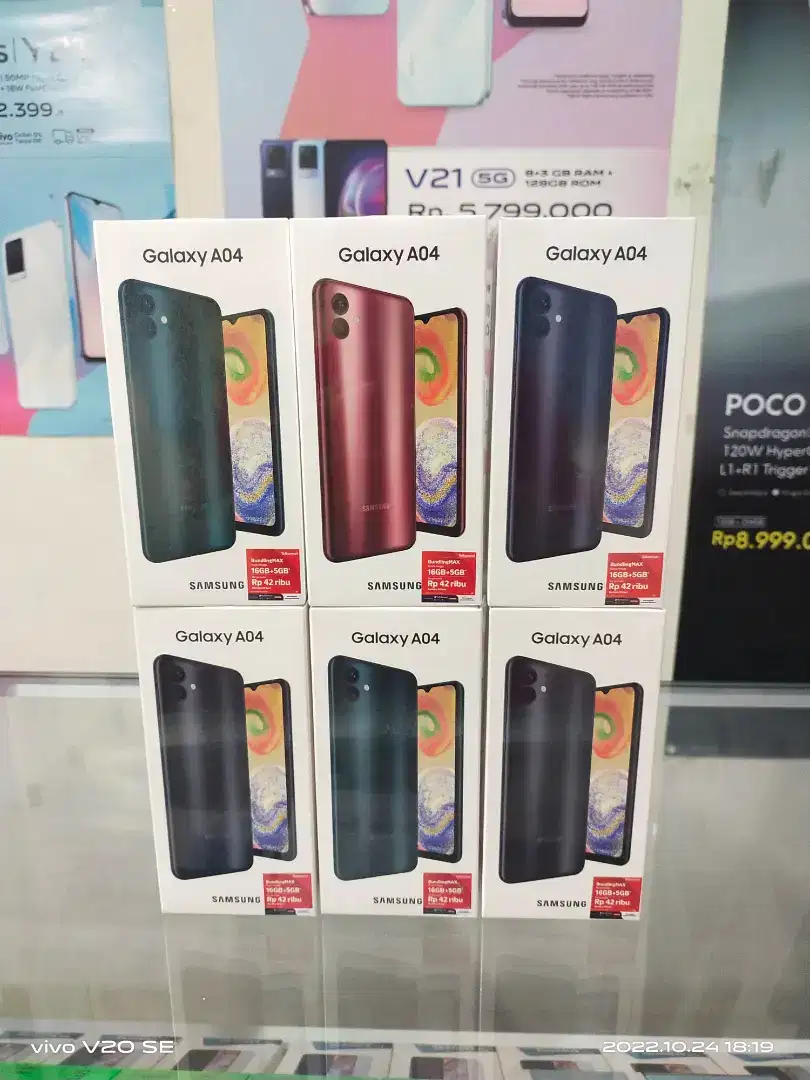 Samsung A04 Ram 4+4GB/64 GB Dual Camera 50 MP Garansi Resmi Sein