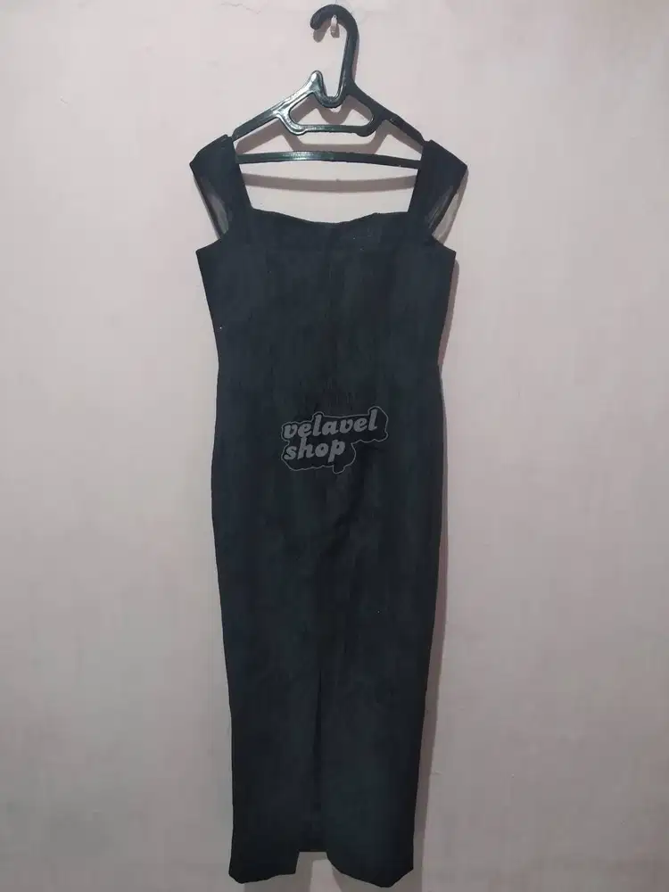 Long Dress Wanita Black
