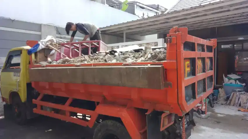 buang puing dan sampah proyek tanah urug