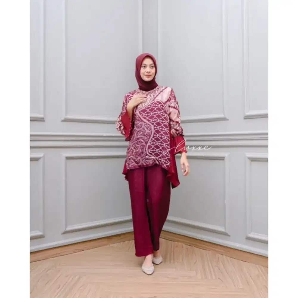 BARU !! Luxxe tulip collection maroon kebaya kondangan