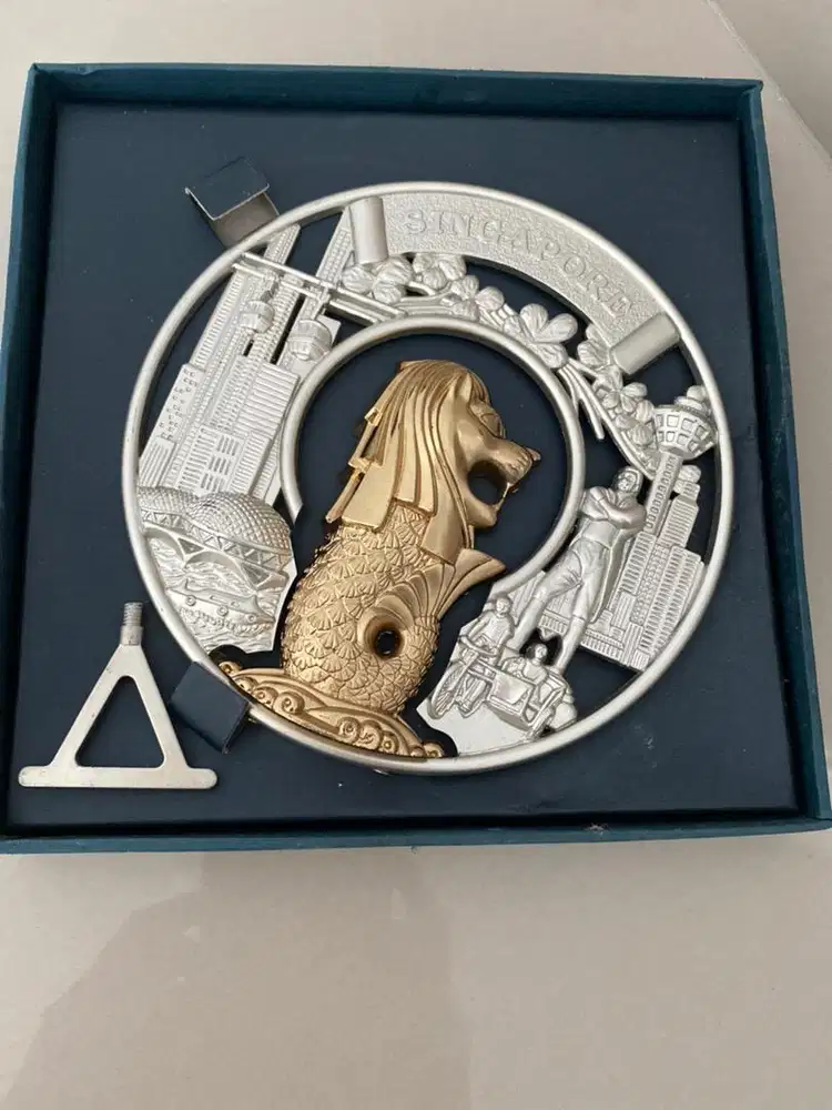 Dekorasi pajangan merlion singapore