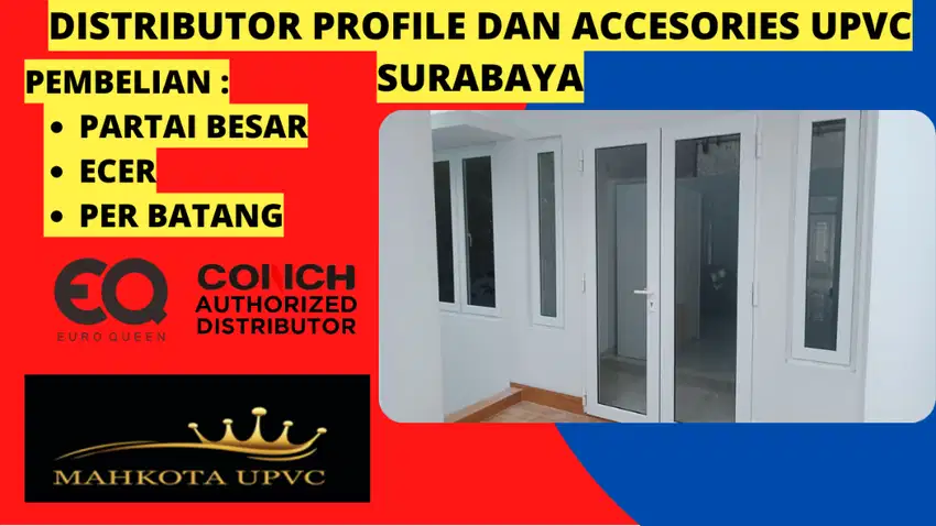 distributor Profile dan accessories upvc gresik