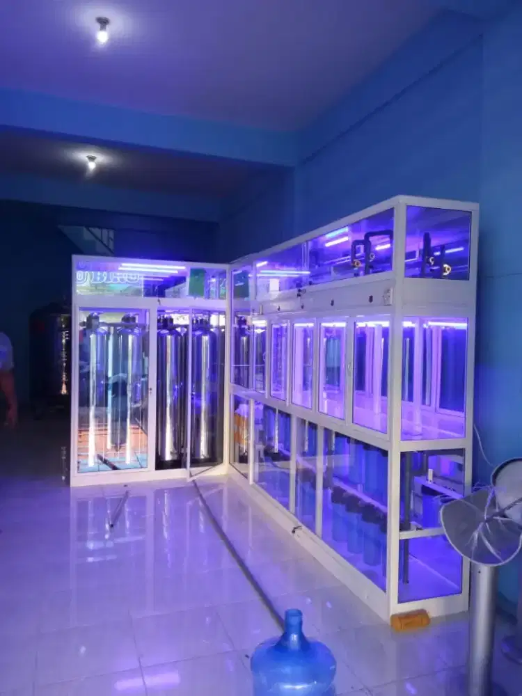 Depo air isi ulang galon bio energi