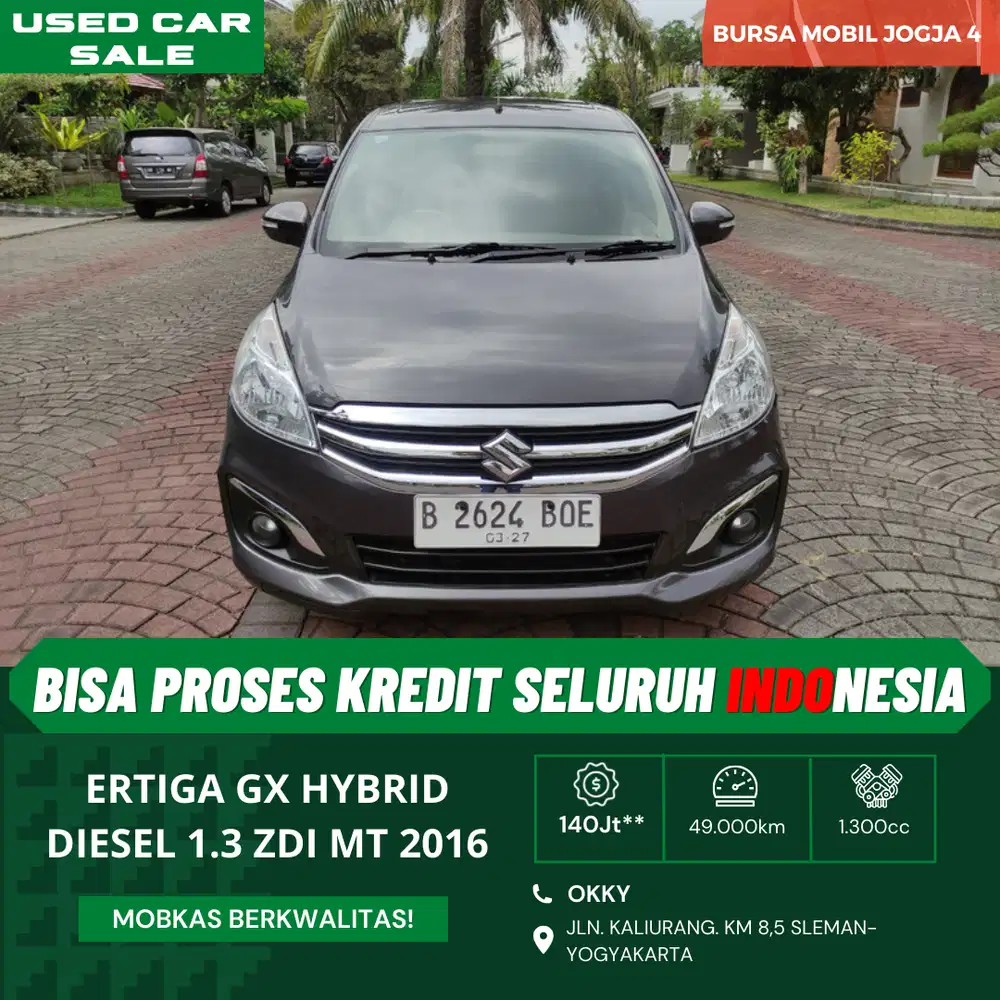 (Tdp 5Jt)Suzuki Ertiga GX Hybrid Diesel 1.3 ZDI Manual 2016 - Mobil ...