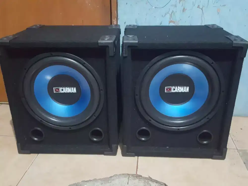 Sufwofer pasif carman 12inc sepasang baru
