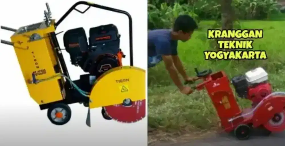 (KRANGGAN TEKNIK)aneka mesin potong aspal beton concrete cutter