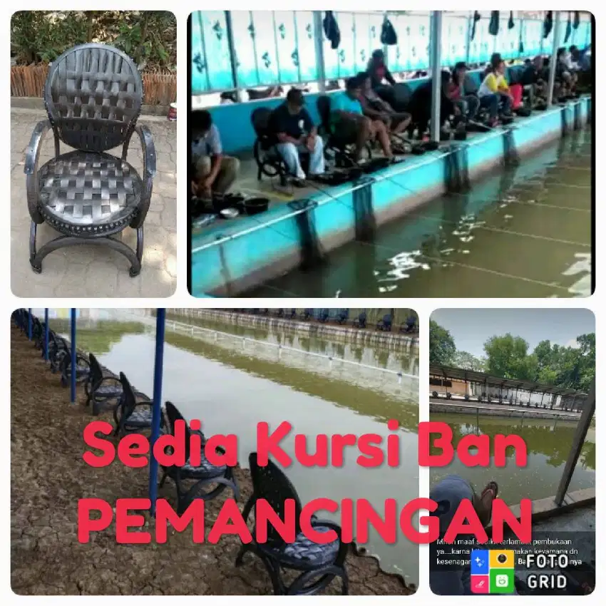 Kursi pemancingan murah dari ban bukan plastik