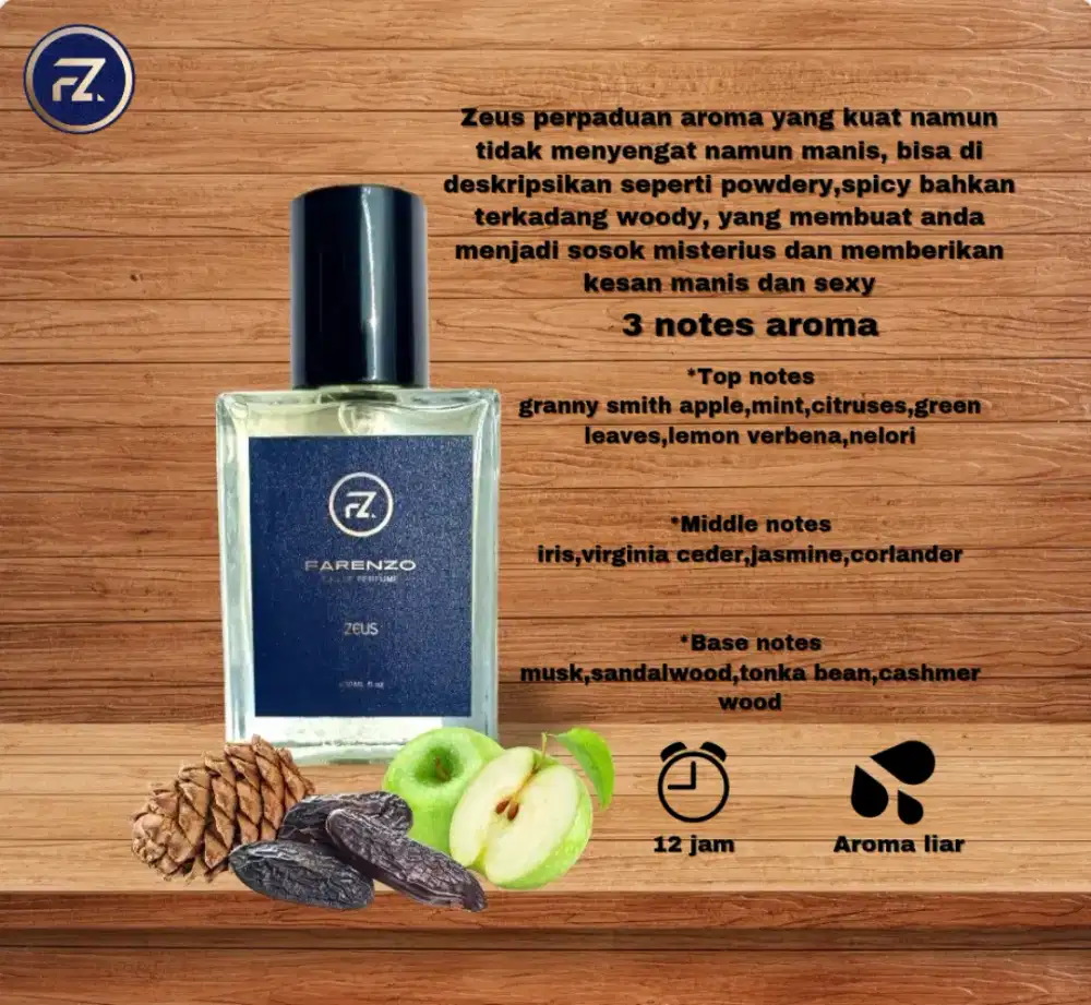 ZEUS EAU DE PERFUME 30ML 50k 2 pcs