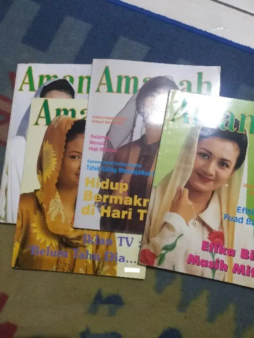 Majalah Amanah tahun 1997 & 1998.