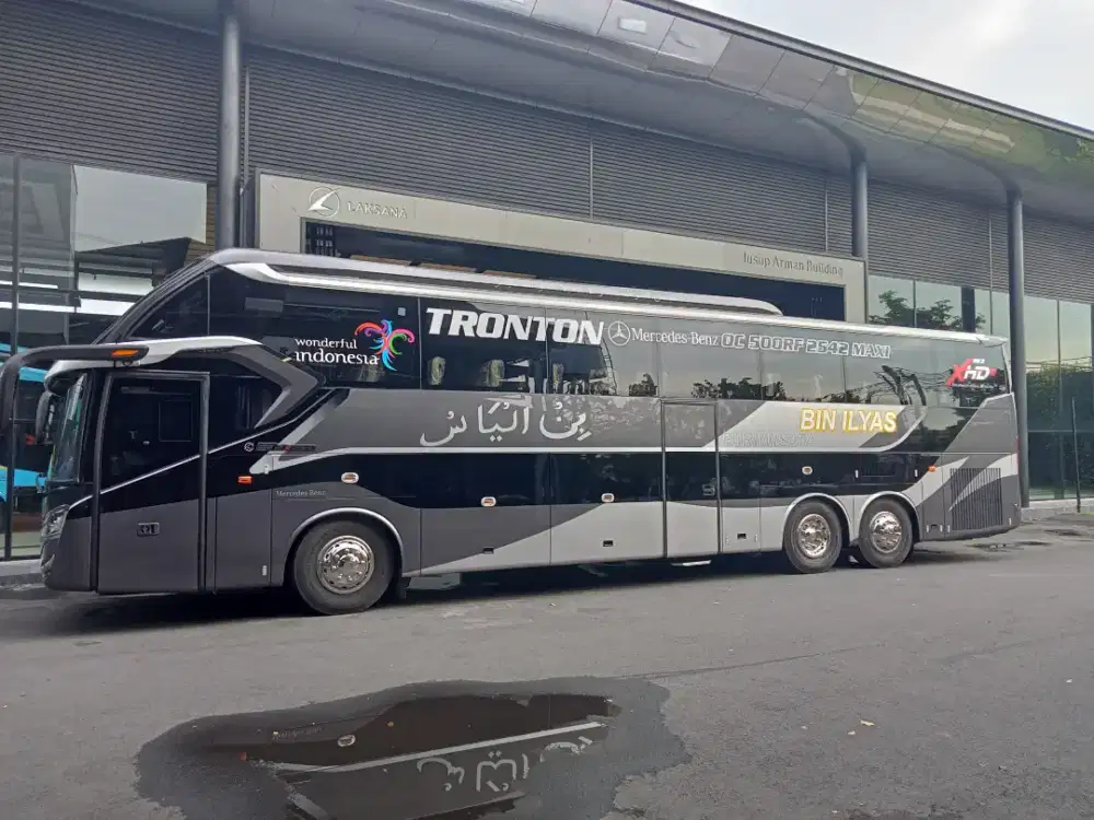 Sewa Bus PO Bin ILyas Pariwisata. Hadiah langsung HP & souvenir