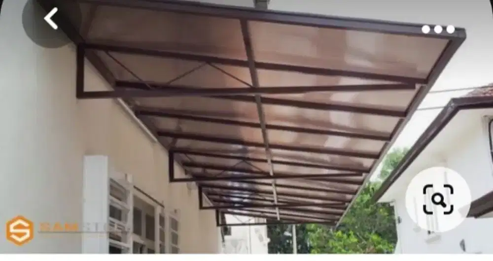 KANOPI ATAP POLIKARBONAT DAN TANGGA DLL