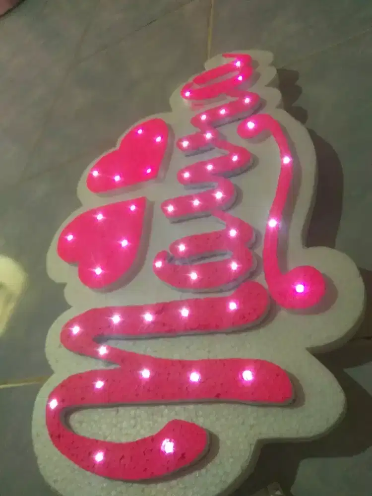 Nama lampu tumblr hiasan kamar custom nama