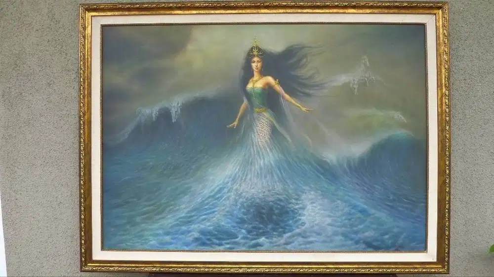 Lukisan kanvas Nyi Roro Kidul karya Sigit Basuki