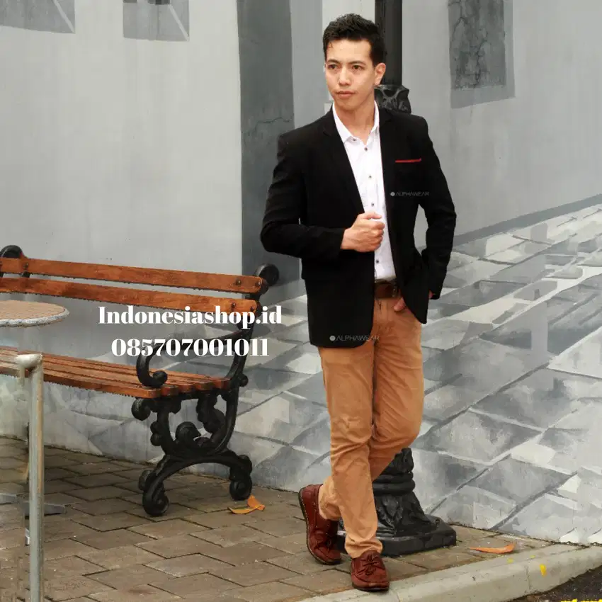 Jas Blazer Single Button with Red List – BK03