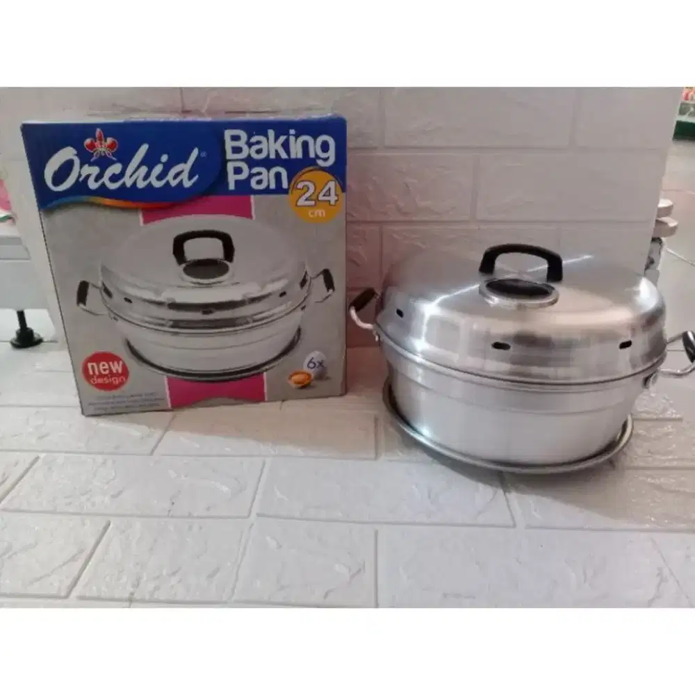 Ready bakingpan orchid 6 telur 24 cm 210 rb yuk order