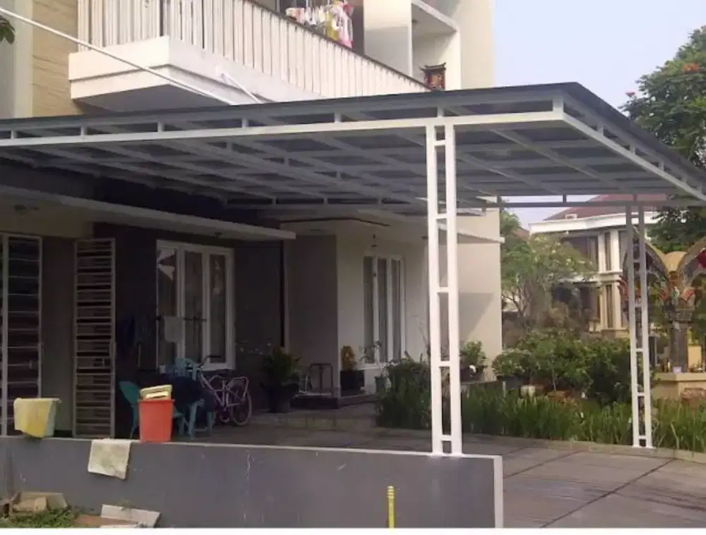 Kanopi minimalis,kanopi mewah alderon,kanopi baja ringan