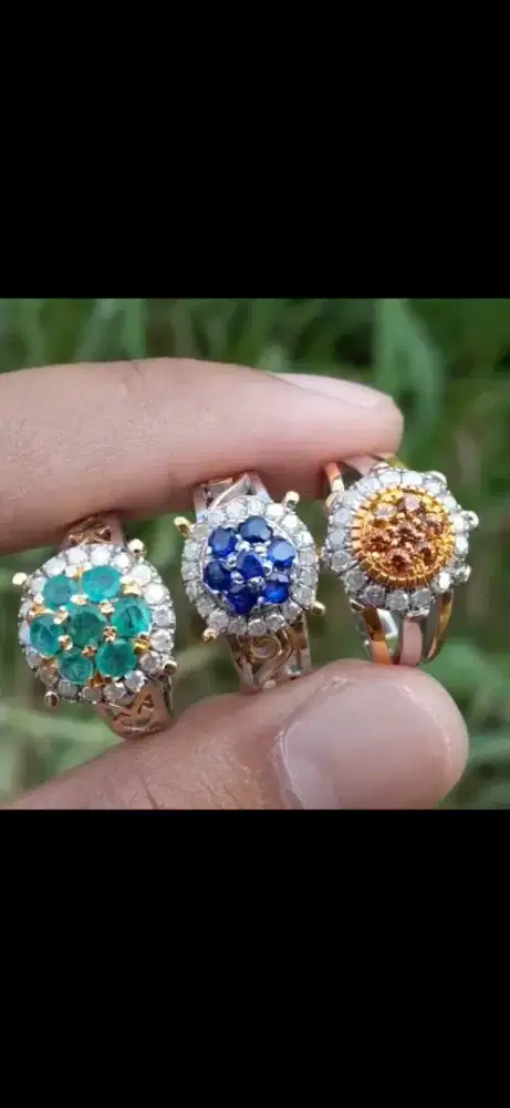 (Cincin Berlian (Diamond) Banjar Wanita Asli Murah)