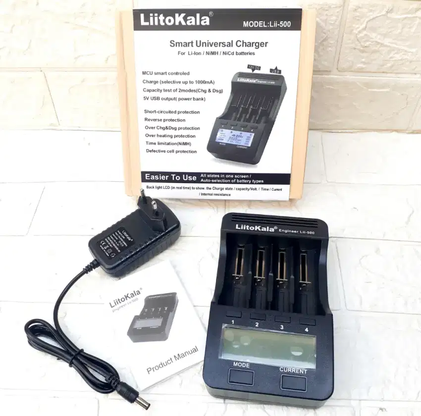 *HABIS* LIITOKALA Lii-500 Lii 500 Universal Battery Charger Original