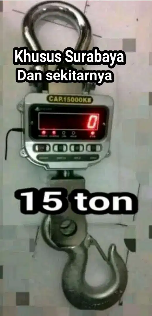 Timbangan Digital gantung 15 Ton Tahan lama ,Kokoh Original Excellent