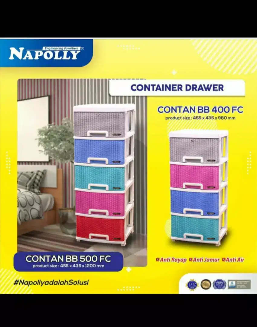 Lemari plastik Napolly