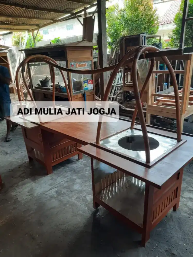 Gerobak soto pikul, grobak soto lamongan, soto mangkal