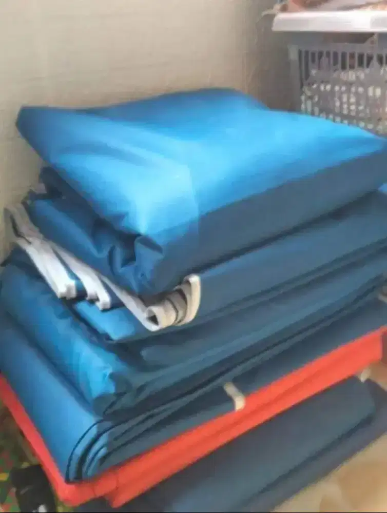 Terpal kain atap lipat matic 3x6