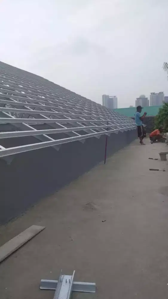 Rangka atap rumah canopi dll