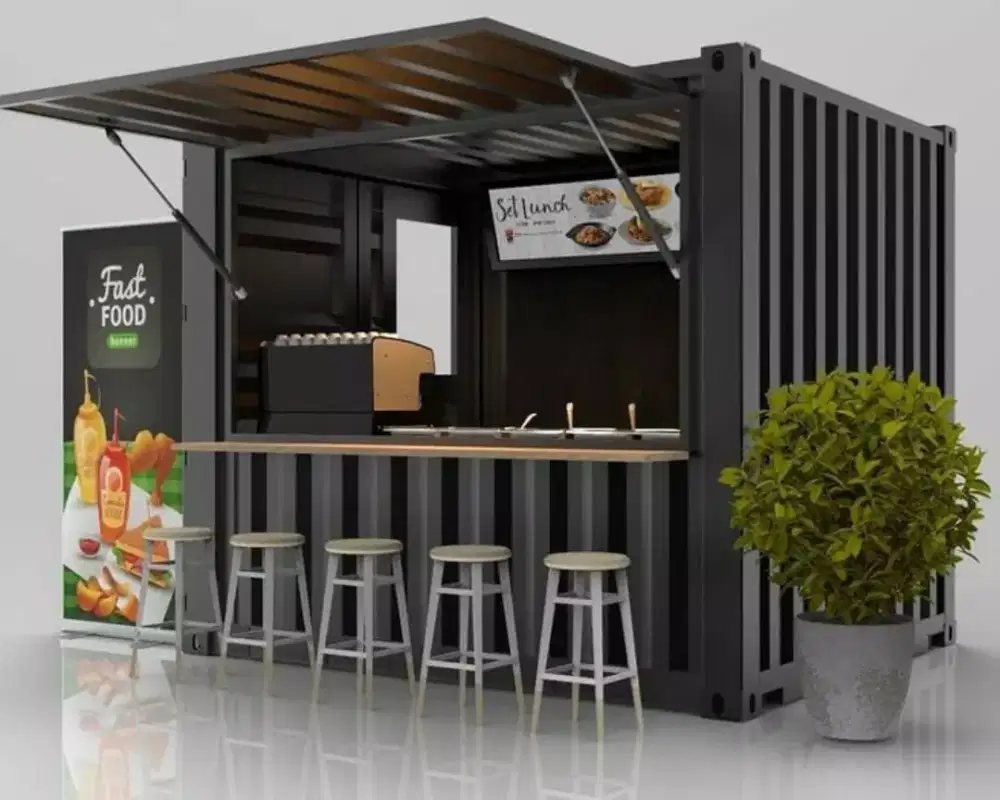 Container cafe dan untuk outlet2 jualan/bisnis, jual beli sewa