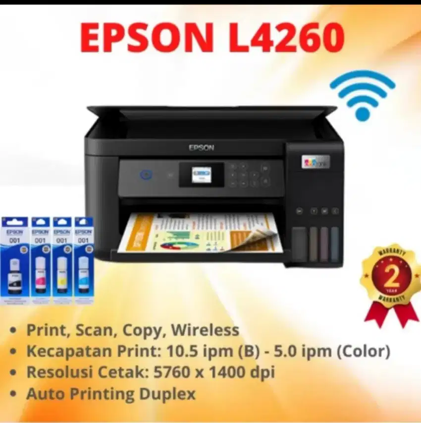 Printer Epson L4260 Prin scan copy wifi duplex