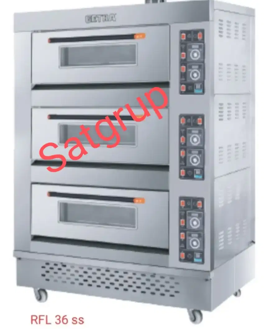 Oven 6 loyang pemanggang roti, kue, dll/gas baking oven RFL-36SS getra