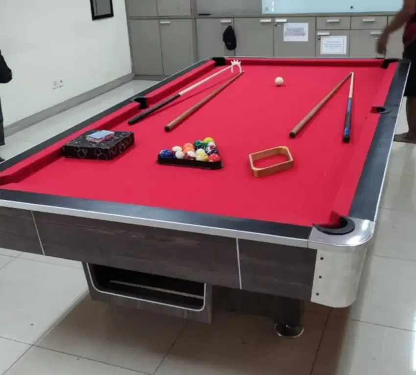 Meja billiard biliar 9feet 9ft bola besar batu marmer free instalasi