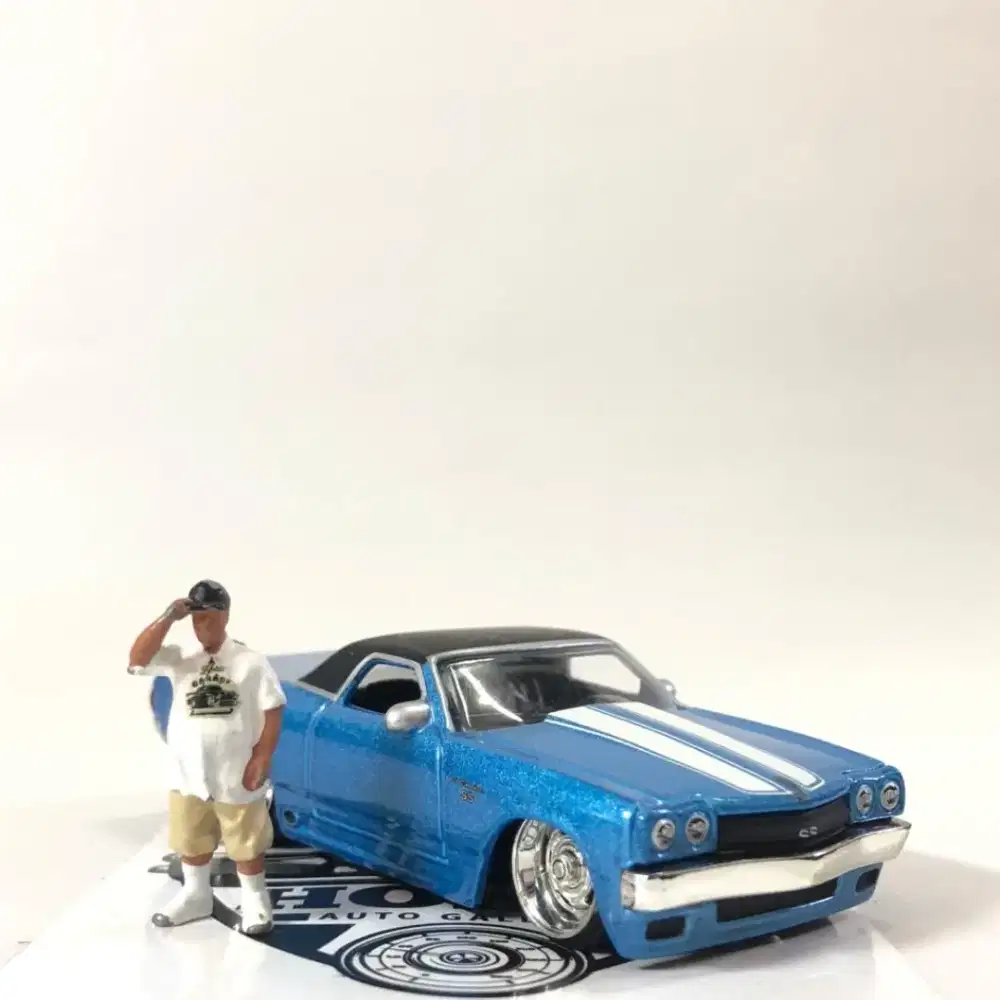 Diecast Jada BigTime Muscle Chevrolet El Camino SS Biru Loose Mulus