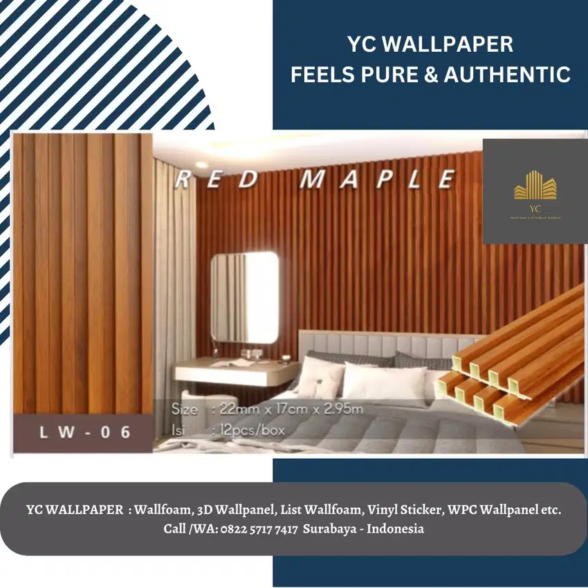 WPC Wallpanel Berkwalitas Murah bagus LW06