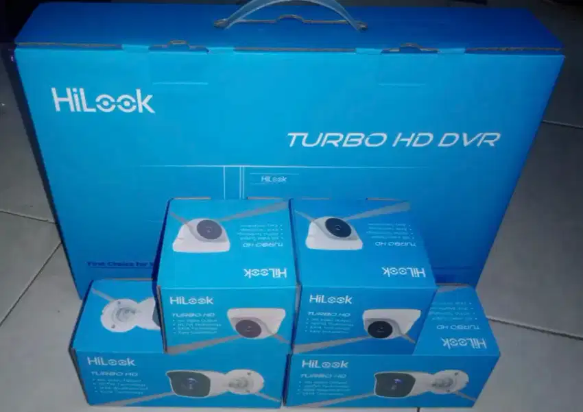 Cctv Hilook 2mp 4 kamera sdh sama pasang