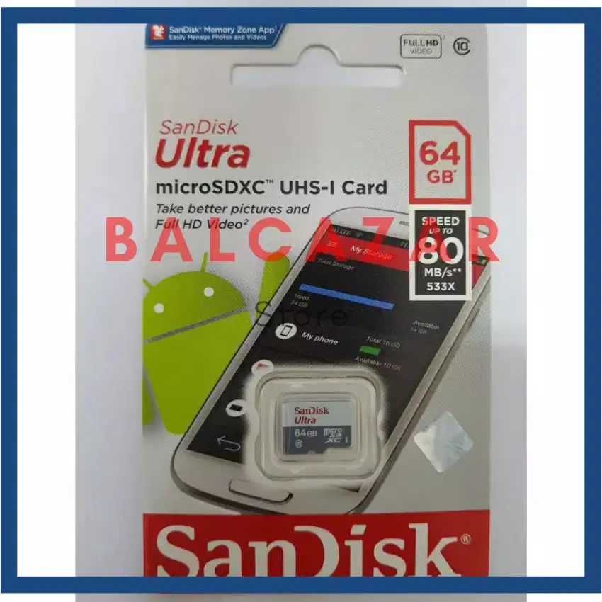 Micro sd sandisk ultra 16gb class 10 mmc memory new