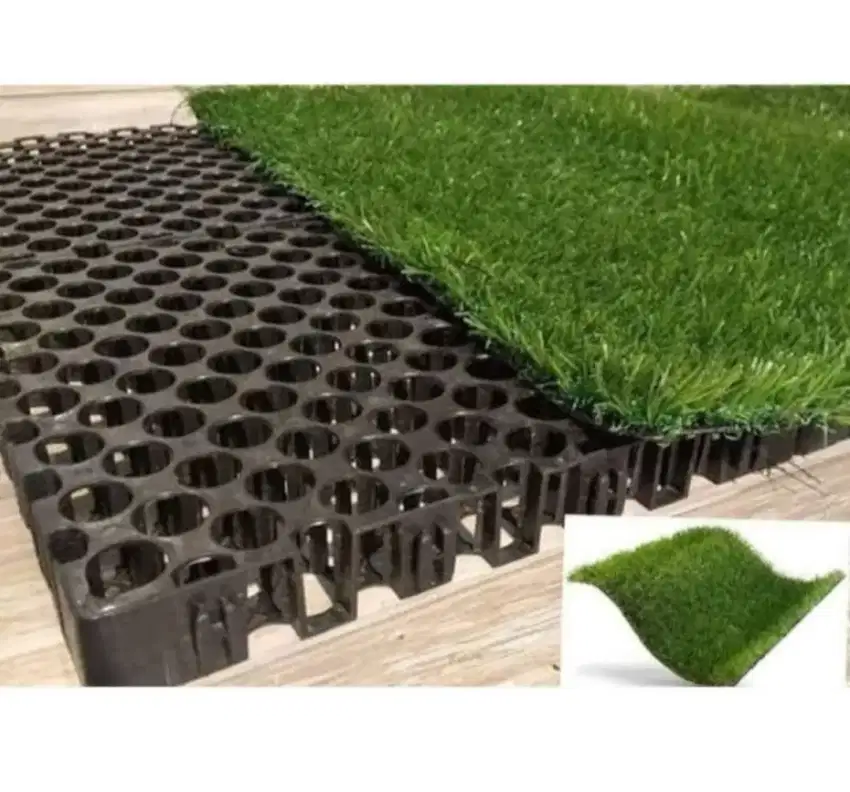 Rumput Sintetis Paket Drainase  Tipe Swiss Tebal 3cm