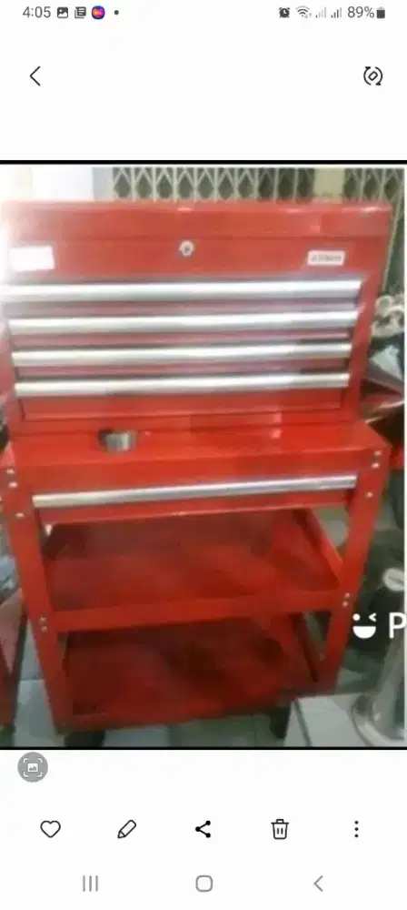 Dijual Tool box kit + alat2 bengkel (isi). Harga nego