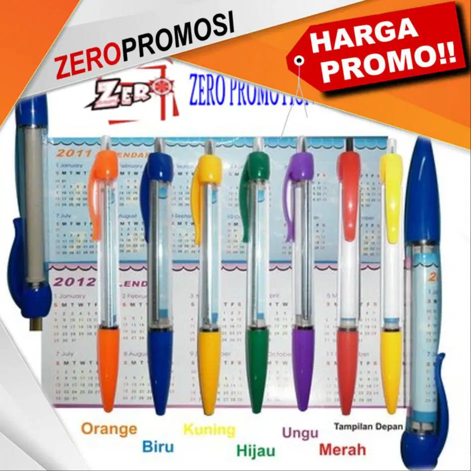 Souvenir Pulpen kalender Spesial Natal Dan Tahun Baru