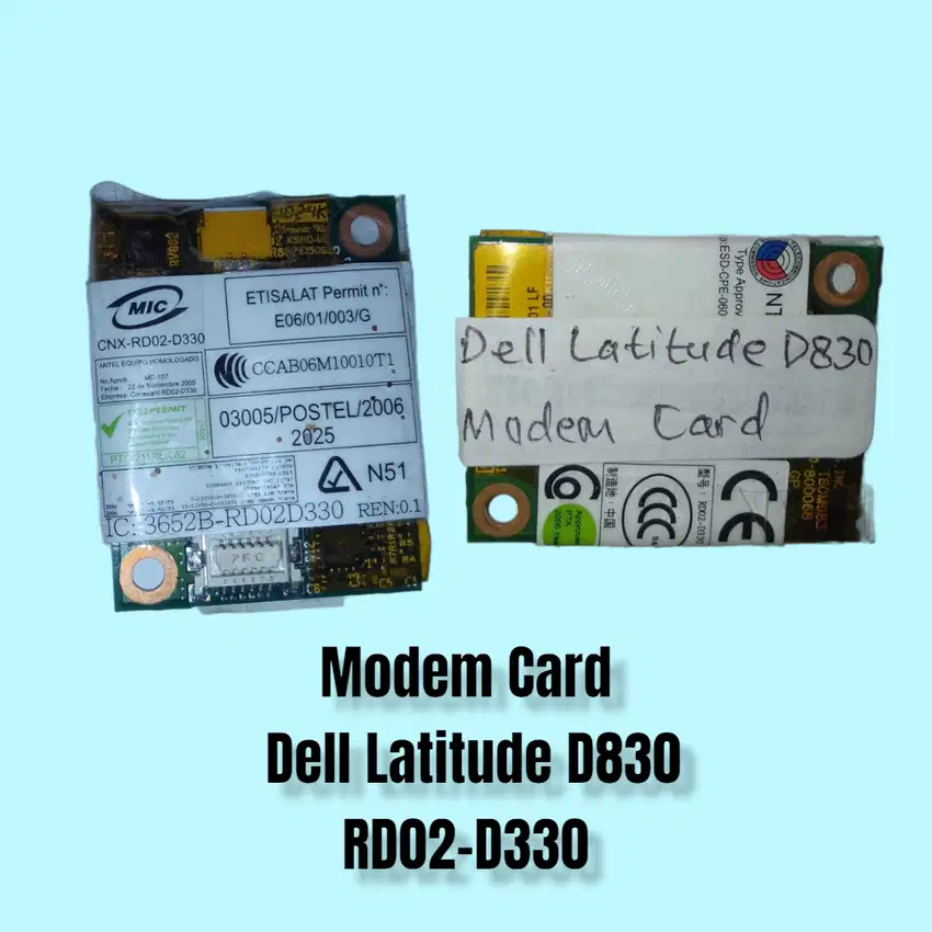 Dell Latitude D830 Laptop RD02-D330 Modem Card