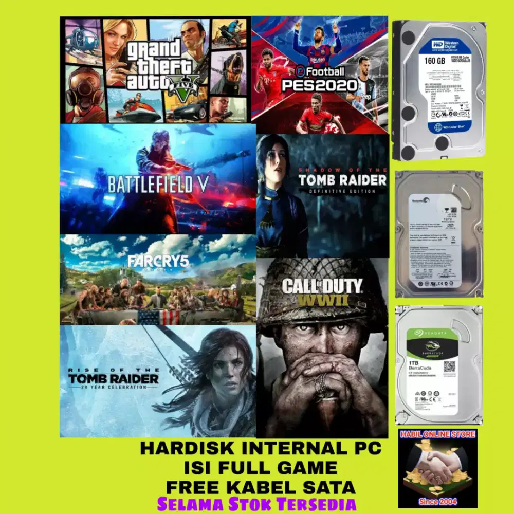 Hardisk 250GB Isi Game PC