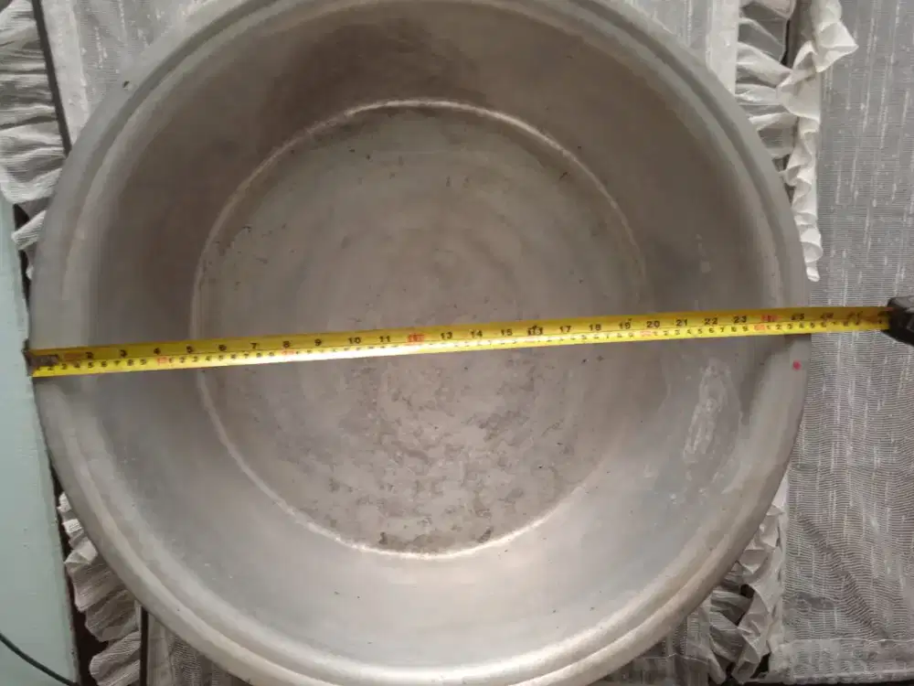 Baskom Jolang Aluminium Stainless Besar Jumbo