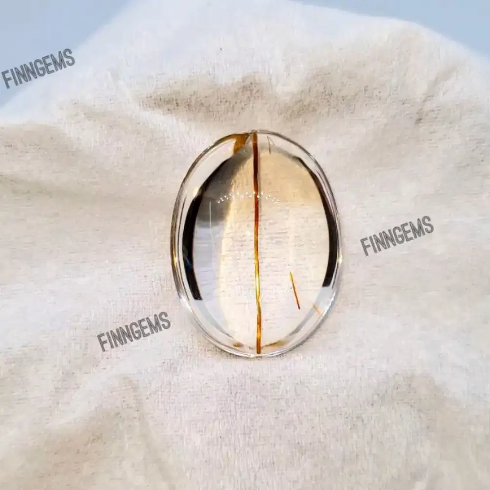 Natural Rambut Cendana Emas / Golden Rutilated Kolektor Item