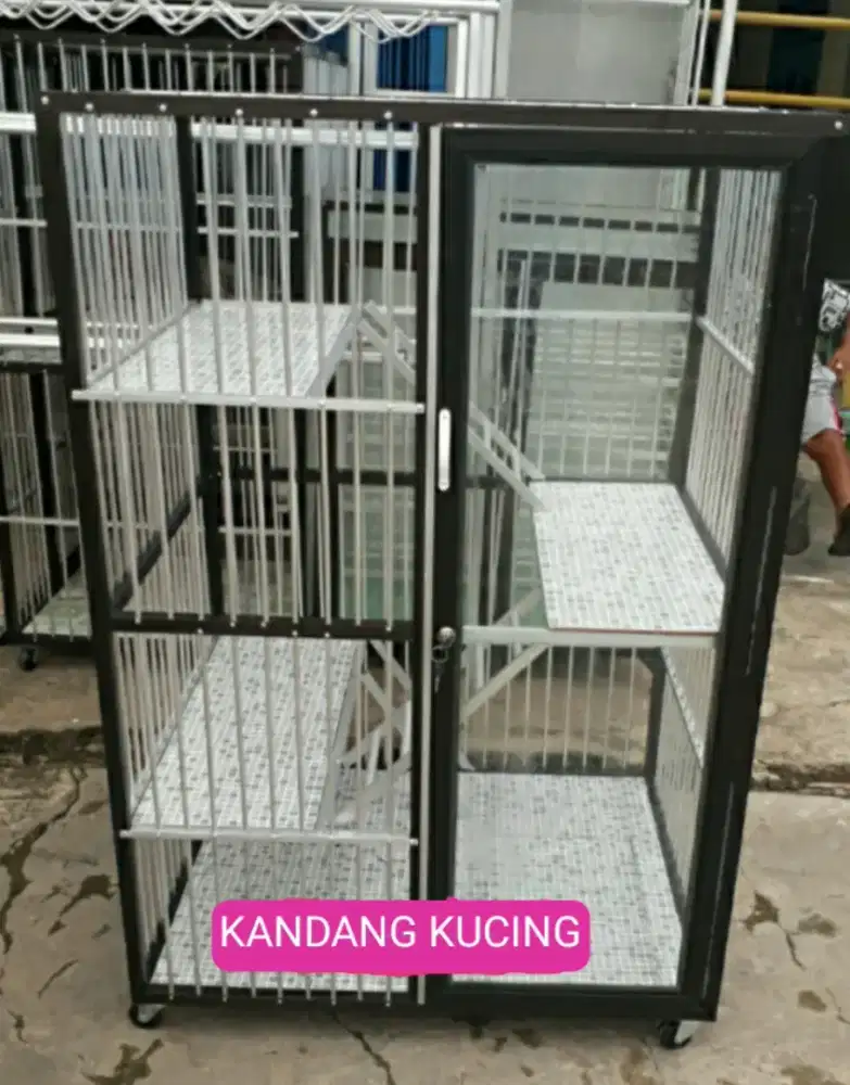 Kandang kucing aluminium minat segera kontak tlpon,WA harga terjangkau