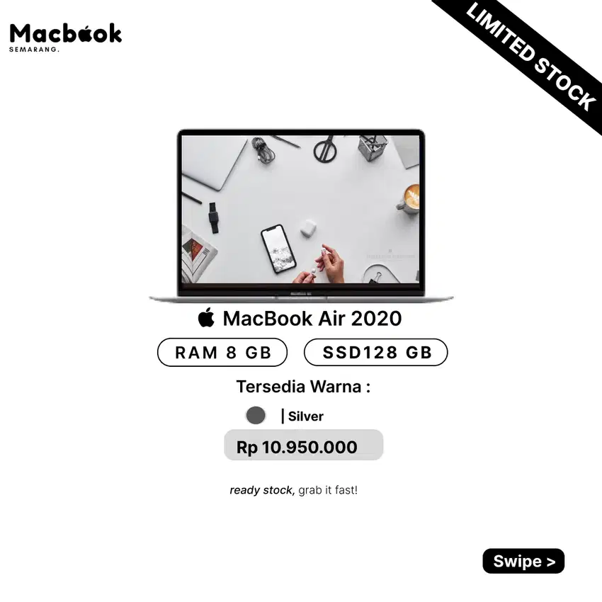 MACBOOK AIR 2020 13 8/128GB/ INTEL CORE i5 I