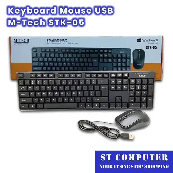 Keyboard dan Mouse USB M-Tech STK-05