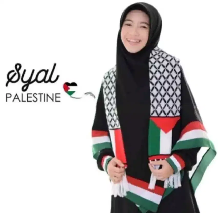 Terlaris!!! Syal Palestina Rajut - Premium