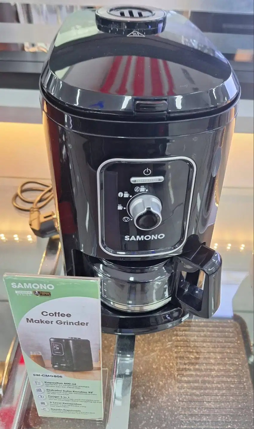 Mesin Kopi Samono Coffee Maker Grinder Pembuat kopi SW-CMGB06